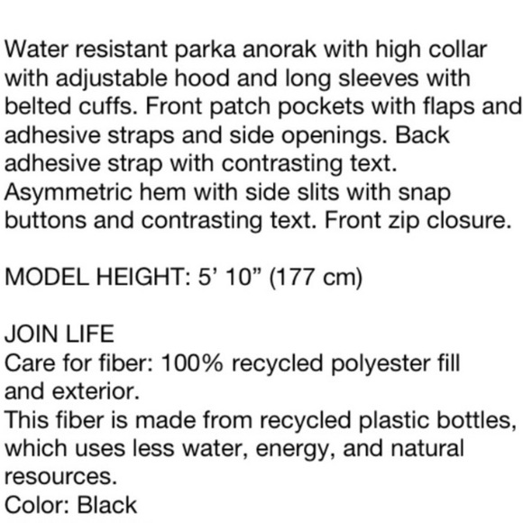 Zara Recycled Capsule Padded Parka Small Medium - Picture 13 of 16